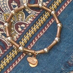 Alex and Ani Vintage 66 Bamboo Wrap Around Bronze Tone Bracelet